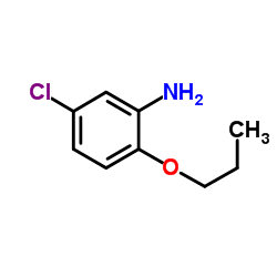 5-Chloro-2-propoxyaniline结构式