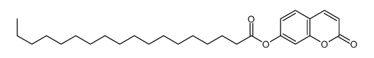 (2-oxochromen-7-yl) octadecanoate Structure