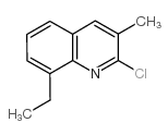 2-chloro-8-ethyl-3-methylquinoline Structure