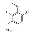 4-chloro-2-fluoro-3-methoxybenzyl amine Structure