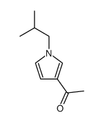 Ethanone, 1-[1-(2-methylpropyl)-1H-pyrrol-3-yl]- (9CI) structure