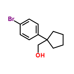 1-(4-bromophenyl)cyclopentanemethanol Structure