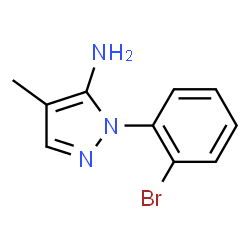 1-(2-Bromophenyl)-4-methyl-1H-pyrazol-5-amine structure