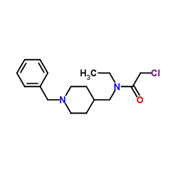 N-[(1-Benzyl-4-piperidinyl)methyl]-2-chloro-N-ethylacetamide Structure