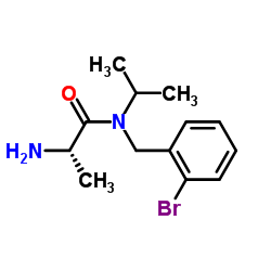 N-(2-Bromobenzyl)-N-isopropyl-L-alaninamide结构式