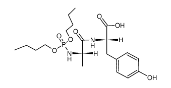 N-(dibutyloxyphosphoryl)-L-alanyl-L-tyrosine Structure