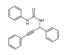 1-(1,3-diphenylprop-2-yn-1-yl)-3-phenylurea结构式