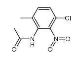 acetic acid-(3-chloro-6-methyl-2-nitro-anilide) Structure