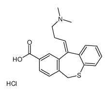 (11Z)-11-[3-(dimethylamino)propylidene]-6H-benzo[c][1]benzothiepine-9-carboxylic acid,hydrochloride Structure