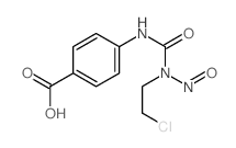 Benzoic acid, 4-[[[ (2-chloroethyl)nitrosoamino]carbonyl]amino] Structure