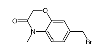 7-bromomethyl-4-methyl-3-oxo-2,3-dihydro-4H-1,4-benzoxazine结构式