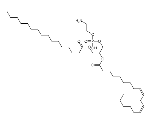 1-palmitoyl-2-linoleoyl-3-phosphatidylethanolamine Structure