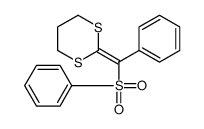 2-[benzenesulfonyl(phenyl)methylidene]-1,3-dithiane Structure