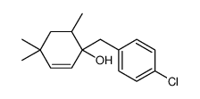 1-[(4-chlorophenyl)methyl]-4,4,6-trimethylcyclohex-2-en-1-ol结构式