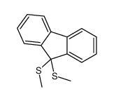 9,9-bis(methylsulfanyl)fluorene结构式