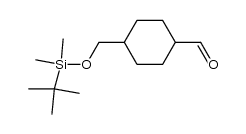 4-(tert-butyldimethylsilanyloxymethyl)-cyclohexanecarbaldehyde结构式