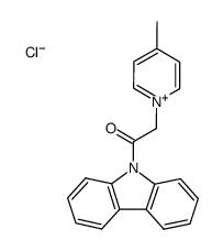 1-[2-oxo-2-(9H-carbazol-9-yl)ethyl]-4-methylpyridinium chloride Structure