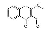 3-methylsulfanyl-1-oxo-4H-naphthalene-2-carbaldehyde结构式