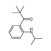 1-(2-isopropylaminophenyl)-2,2-dimethyl-1-propanone结构式