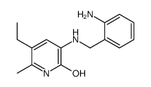 3-[(2-aminophenyl)methylamino]-5-ethyl-6-methyl-1H-pyridin-2-one结构式