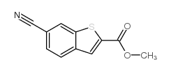 METHYL6-CYANOBENZO[B]THIOPHENE-2-CARBOXYLATE Structure