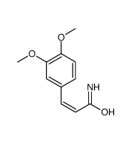 (E)-3-(3,4-dimethoxyphenyl)prop-2-enamide结构式