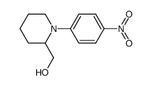 [1-(4-Nitro-phenyl)-piperidin-2-yl]-methanol结构式