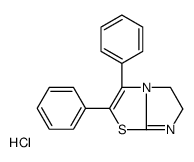 2,3-diphenyl-6,7-dihydro-5H-imidazo[2,1-b][1,3]thiazol-4-ium,chloride结构式