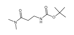 N-t-Boc-β-Ala-NMe2 Structure