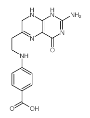 Benzoic acid,4-[[2-(2-amino-3,4,7,8-tetrahydro-4-oxo-6-pteridinyl)ethyl]amino]-结构式