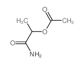 Propanamide,2-(acetyloxy)- Structure