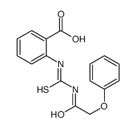 2-[[[(PHENOXYACETYL)AMINO]THIOXOMETHYL]AMINO]-BENZOIC ACID Structure