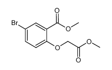 methyl 5-bromo-2-(2-methoxy-2-oxoethoxy)benzoate结构式