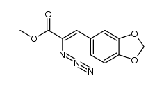 methyl 2-azido-1-(3,4-methylenedioxybenzene)propen-2-ate结构式