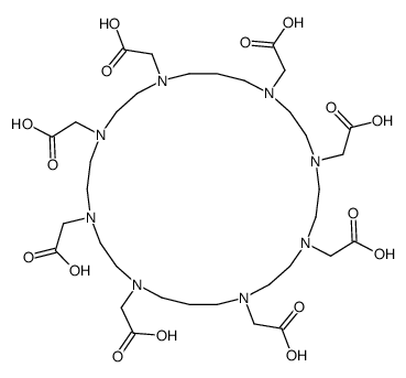 2-[4,7,10,14,17,20,23-heptakis(carboxymethyl)-1,4,7,10,14,17,20,23-octazacyclohexacos-1-yl]acetic acid结构式