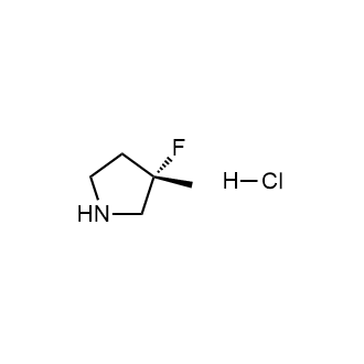 (S)-3-fluoro-3-methylpyrrolidine hydrochloride Structure