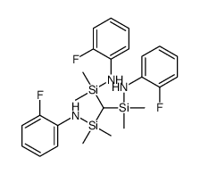 N-[bis[(2-fluoroanilino)-dimethylsilyl]methyl-dimethylsilyl]-2-fluoroaniline结构式
