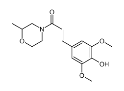 4-[3-(3,5-Dimethoxy-4-hydroxyphenyl)propenoyl]-2-methylmorpholine picture
