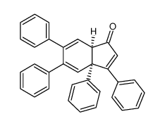 cis-3a,7a-dihydro-3,3a,5,6-tetraphenyl-1H-inden-1-one结构式