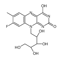 8-fluoro-8-demethylriboflavin结构式