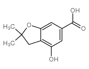 4-HYDROXY-2,2-DIMETHYL-2,3-DIHYDROBENZOFURAN-6-CARBOXYLIC ACID structure