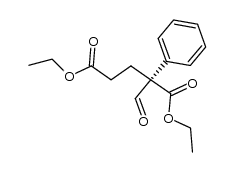 (S)-Diethyl 2-phenyl-2-formylglutarate结构式
