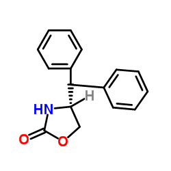 (4R)-4-(Diphenylmethyl)-1,3-oxazolidin-2-one Structure