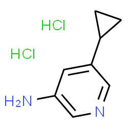 5-Cyclopropylpyridin-3-amine dihydrochloride Structure