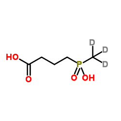 4-{Hydroxy[(2H3)methyl]phosphoryl}butanoic acid Structure