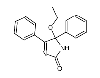 5-ethoxy-4,5-diphenyl-1,5-dihydro-imidazol-2-one结构式