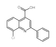 8-chloro-2-phenylquinoline-4-carboxylic acid Structure