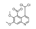 4-(dichloromethyl)-6,7-dimethoxy-5-nitroquinoline结构式