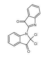 2-(2,2-dichloro-2,3-dihydro-3-oxoindol-1-yl)-3H-indol-3-one Structure
