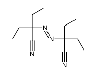 2-(3-cyanopentan-3-yldiazenyl)-2-ethylbutanenitrile Structure